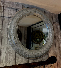 Round Wall Mirror Crackle