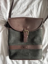 Dubarry Eyrecourt Cross Body Bag Green Canvas & Leather Shoulder Messenger