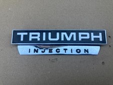 Triumph Injection Chrome Badge Emblem