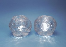 Pair Of Snowball Candle Holder
