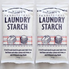 2 x Kershaw's Laundry Starch Powdered Starch 200g Washing Starch Clothes Cloth