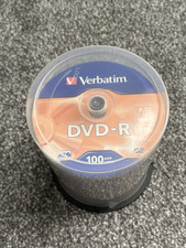 Genuine Verbatim Blank DVD-R 4.7GB DVD Non Printable Discs - approx 80+ disks