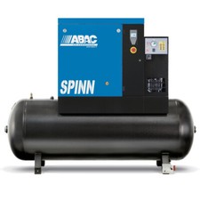 New ABAC Spinn 11 Receiver Mounted Rotary Screw Compressor + Dryer! 50Cfm, 11KW!