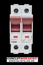 CONTACTUM 100 AMP DOUBLE POLE MAIN SWITCH DISCONNECTOR C1002SW