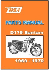 BSA Parts Manual D175 Bantam