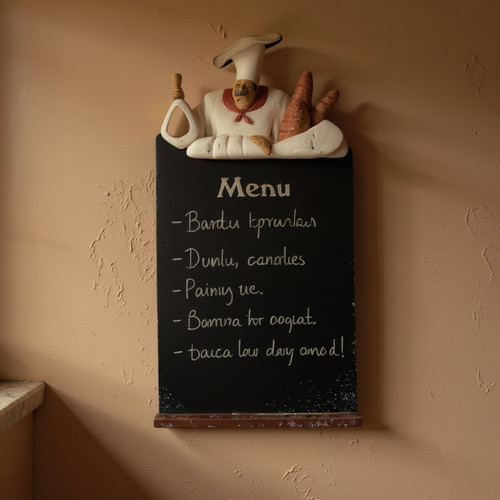 Chef menu board chalk - menu,