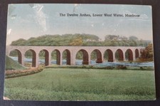 Old Postcard, The Twelve Arches, Bridge, Lower West Water, Montrose