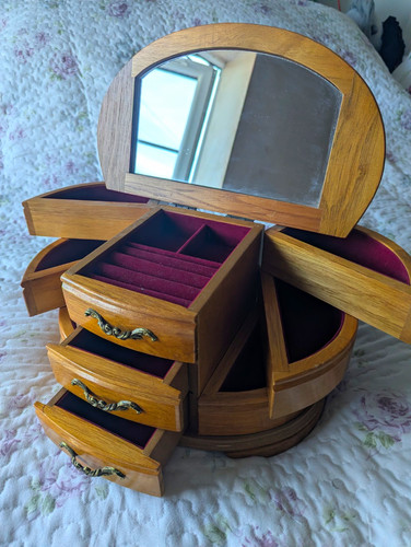 Mele vintage large oval wooden - large,