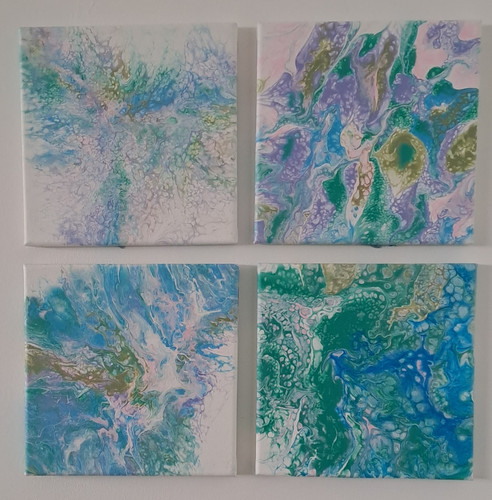Abstract art canvas painting - abstract,