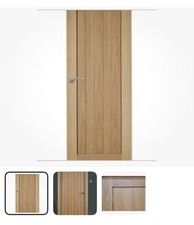 howdens genoa oak internal door 1ft 6" (18" inches) cottage style Die6410