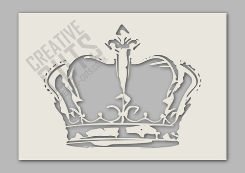 Graffiti crown stencil - crown,