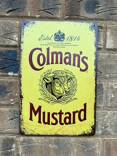 Colmans mustard vintage man - mustard,