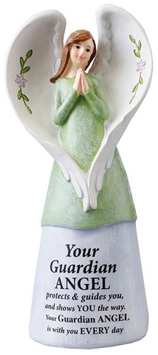 Guardian angel figurine - guardian, in
