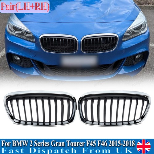 Black chrome front grill - front,