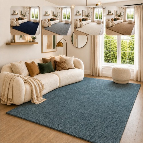 Luxury plain rug non slip - luxury, soft