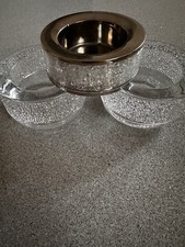 Swarovski Tea Light Candle Holders. X3