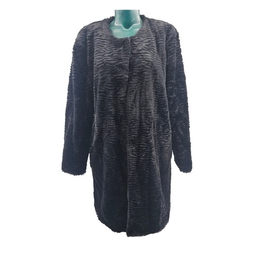 Fever black faux fur coat - faux,