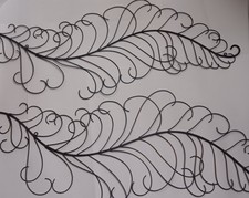 39" x 19" Wrought Iron Leaf