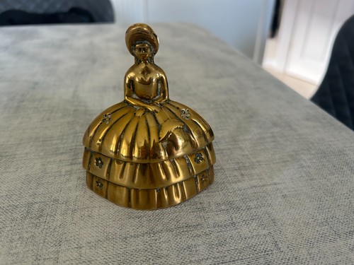 Solid brass bell - brass, victorian