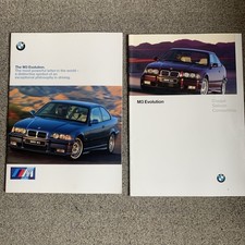 BMW M3 Evolution Sales Brochures Coupe, Saloon, Convertible, Roadster 1996/98 UK