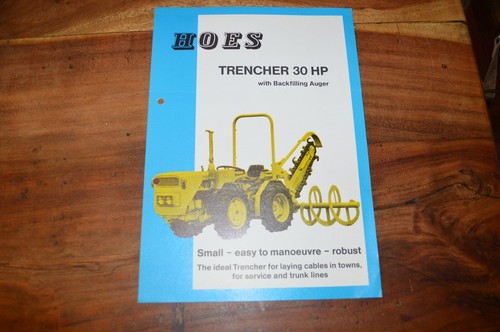 Hoes trencher 30hp land - trencher,