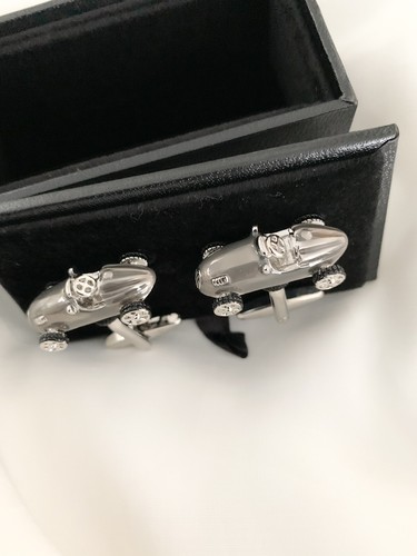 Vintage racing car cufflinks - car, |