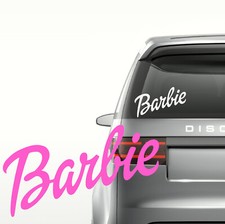 Barbie Word Car Sticker