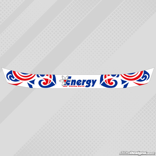 Energy white helmet visor - white,