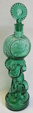Vintage MCM Genie Bottle Green