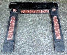 Victorian slate fireplace faux