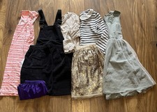 Girls Bundle 7-8 Years Dresses Tops Skirt H&M French English Designer