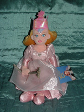 THE WIZARD OF OZ GLENDA THE GOOD WITCH BEANIE PLUSH TOY  WARNER BROS TAGGED B