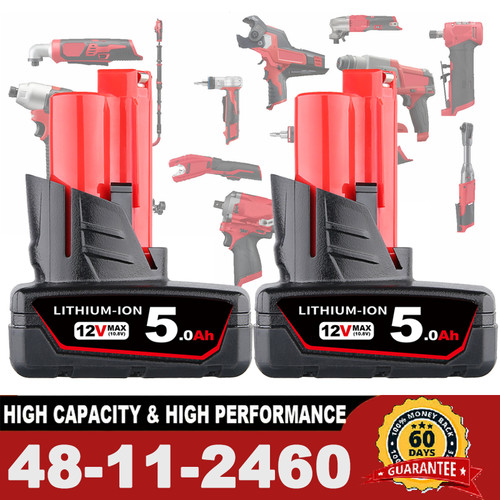 Battery for milwaukee - 2x,