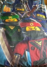 Custom made Lego Ninjago Pencil Pleat Curtains, 76 inch drop