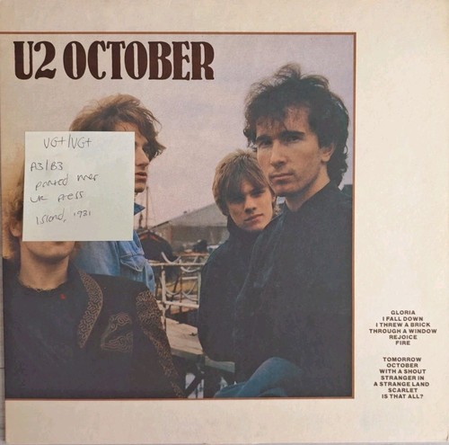 October vinyl record - u2,