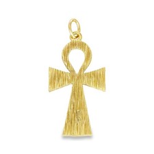 9ct Yellow Gold Large Ankh Pendant - 39x20x2.5mm - 7.7g