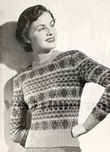 Knitting pattern vintage - knitting,