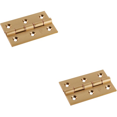 Pair x 2 - 2.5mm, brass