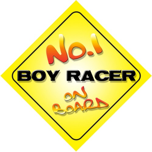 Boy racer board car - boy,