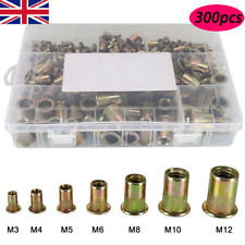 300XM3-M12 Mixed Rivnuts Blind Rivet Nuts Kit Threaded Nuts Anti-oxidation UK