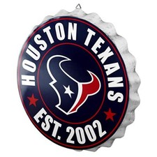Houston Texans Bottle Cap Sign