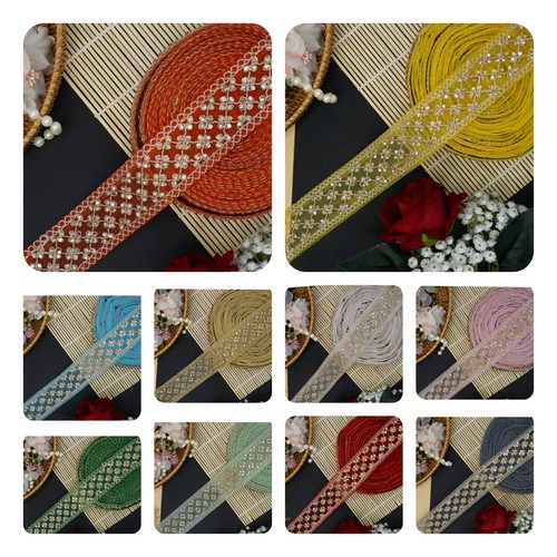 Indian mirror lace trim - indian,