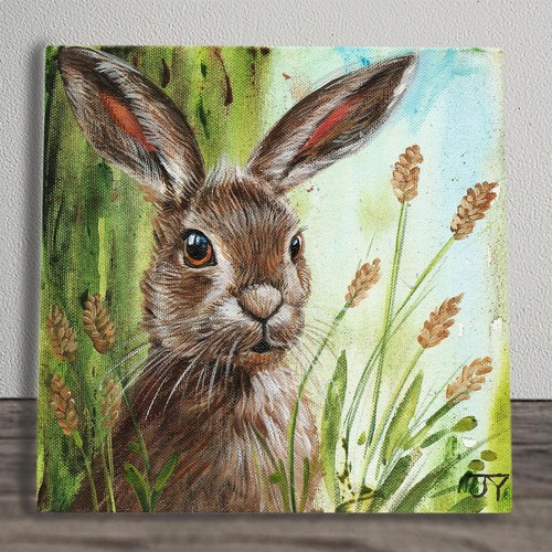 Morning hare ceramic - hare,