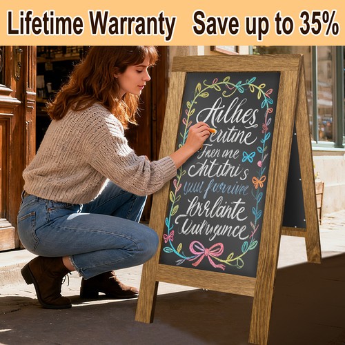 Large wooden blackboard - wooden,