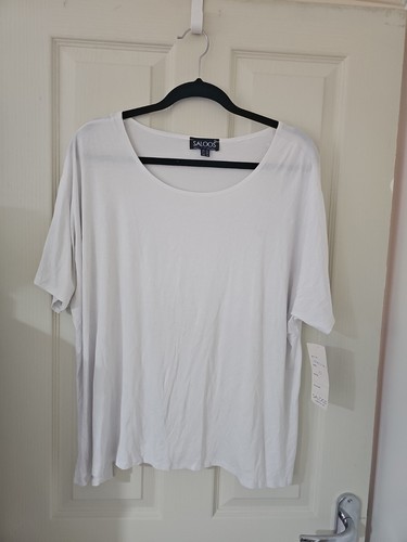Saloos size white round - 22,