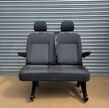 Genuine VW Transporter T5 T6 Rear Kombi Bench Seat With Armrests Tassimo Cloth