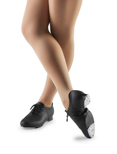 Black leather bloch tap - black,