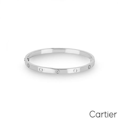 Cartier white gold plain - cartier,