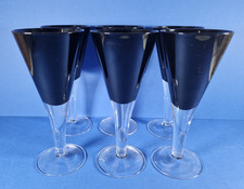 6 X Vintage Handblown Wide