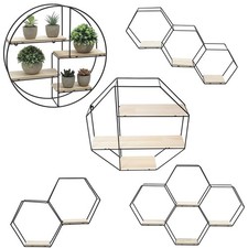 Hexagon Wall Rack Floating